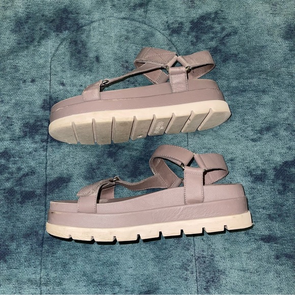 J Slides Grey Strappy Platform Sandals 🩶 - Picture 6 of 9